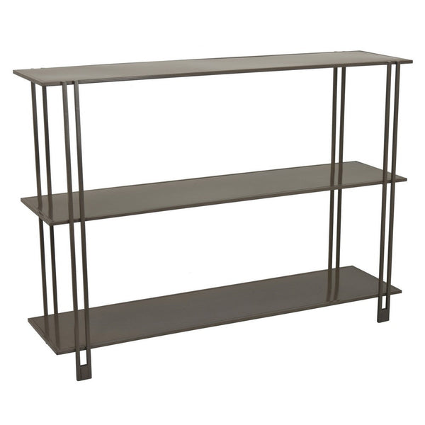 Benzara Bush Plant Display Stand Modern 3 Tier Gray Metal Finish 32 Inch -BM330956