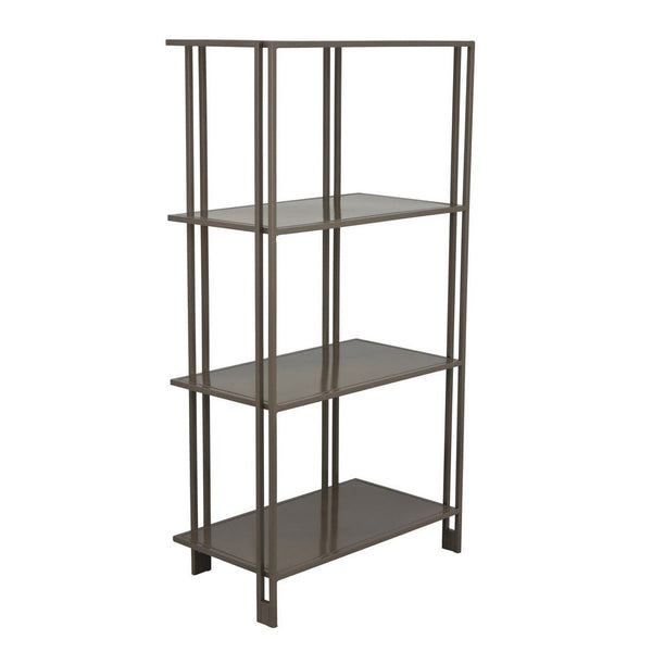 Benzara Bush Plant Display Stand Modern 4 Tier Gray Metal Finish 38 Inch -BM330955