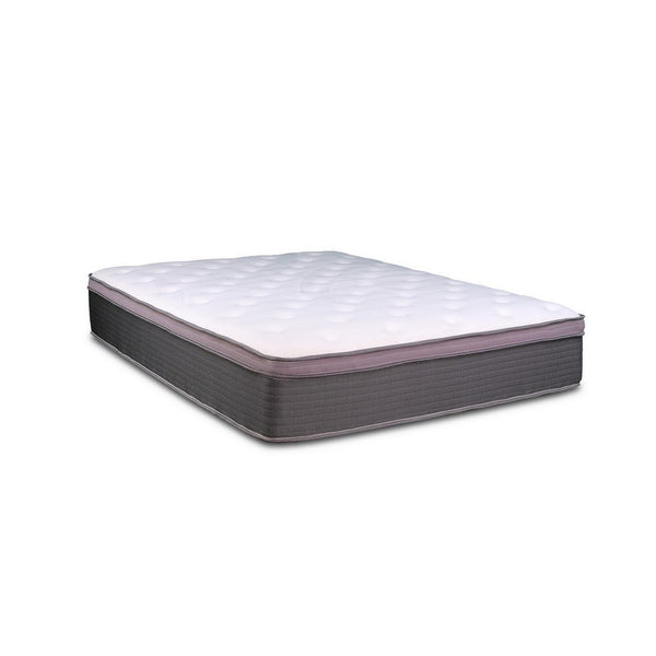 benzara Cari 12 Inch Hybrid Queen Size Mattress Cool Gel Memory Foam Pocket Coil - BM286347