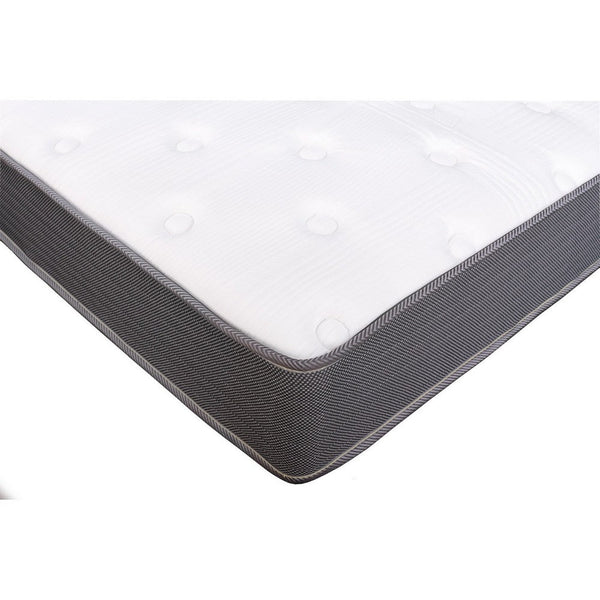 Benzara Cari 8 Inch Hybrid Queen Size Mattress Cool Gel Memory Foam Pocket Coil - BM286353