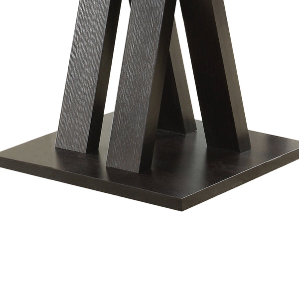 Benzara Contemporary Style Wooden Bar Table Brown - BM68966