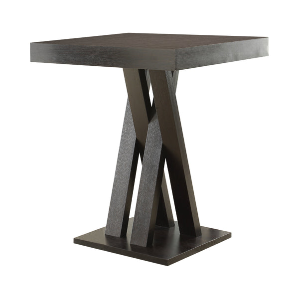 benzara Contemporary Style Wooden Bar Table Brown - BM68966