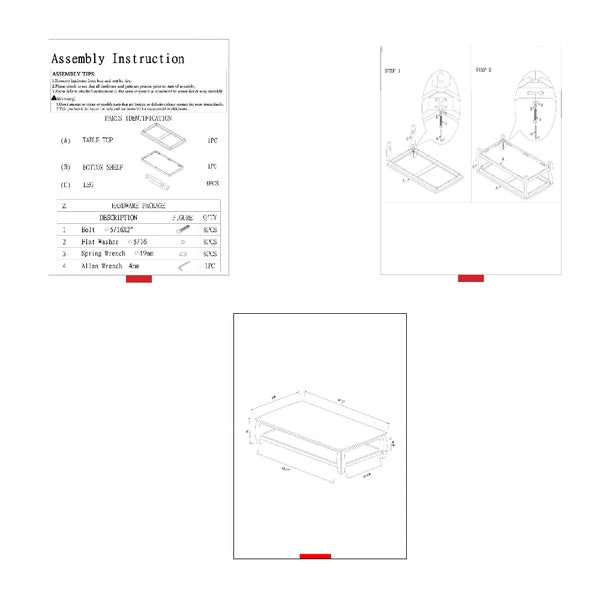 Benzara Contemporary Style Wooden Coffee Table With Slightly Rounded Shape Dark Brown