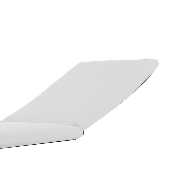 Benzara Edie 76 Inch Outdoor Lounger Cushion White - BM287747