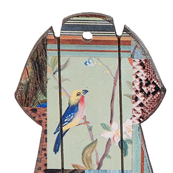 Benzara Exotic Bird Print Wall Decor With Metal Hooks Set Of 4 Multicolor - BM202248