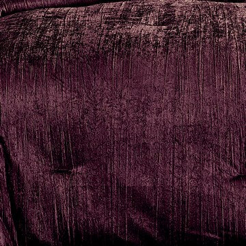Benzara Jay 2 Piece Twin Comforter Set Purple Polyester Velvet Deluxe Texture - BM283901