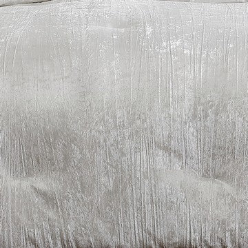Benzara Jay 7 Piece Queen Comforter Set White Polyester Velvet Deluxe Texture - BM283890