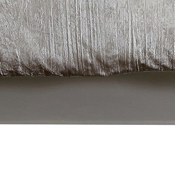 Benzara Jay 7 Piece Queen Comforter Set White Polyester Velvet Deluxe Texture - BM283890
