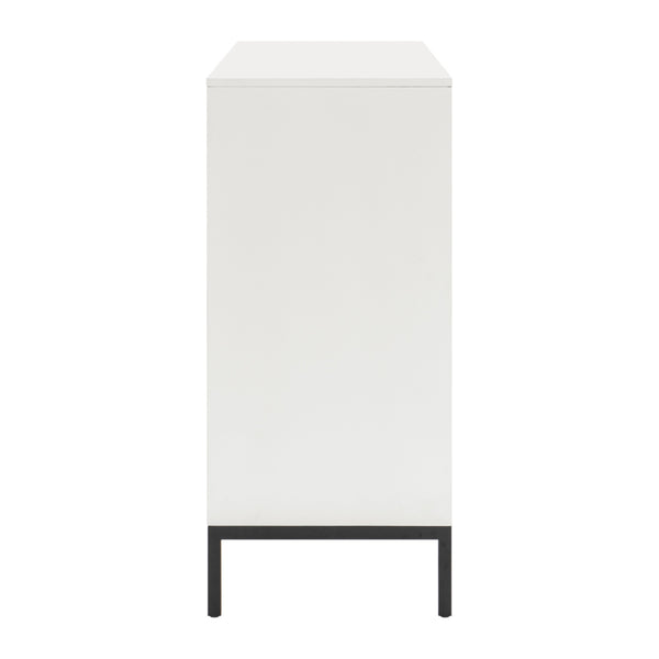 Benzara Jem 66 Inch Wide Dresser 6 Drawers Brown Fronts And White Acacia Veneer By Casagear Home - BM313180