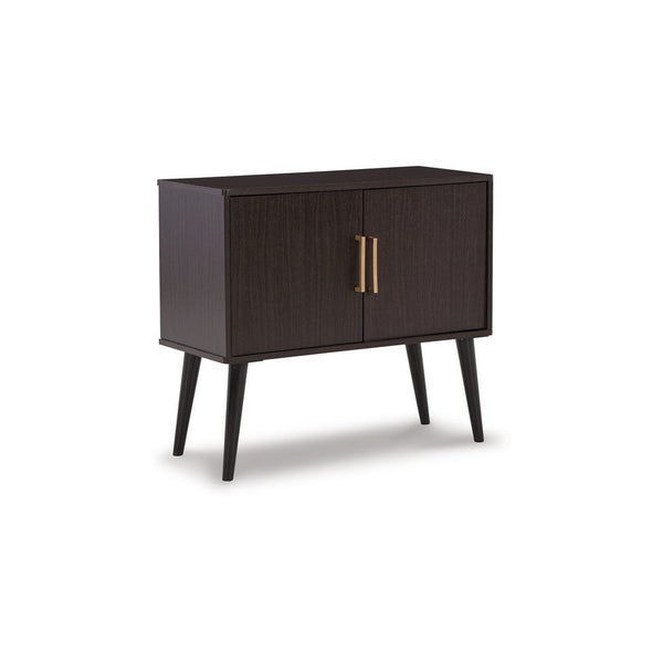 Benzara Kior Accent Cabinet 2 Doors W Adjustable Shelf Dark Brown 32 Inch -BM327788
