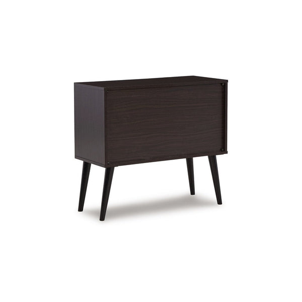 Benzara Kior Accent Cabinet 2 Doors W Adjustable Shelf Dark Brown 32 Inch -BM327788