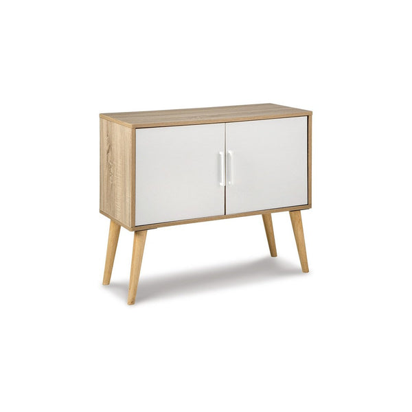 Benzara Kior Accent Cabinet Console 2 Doors W Adjustable Shelf White 32 Inch -BM327787