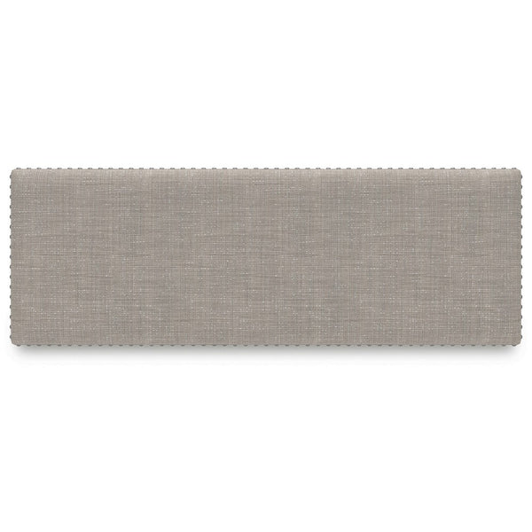 Benzara Lea Counter Height Dining Bench Classic White Wood Gray Polyester -BM329777