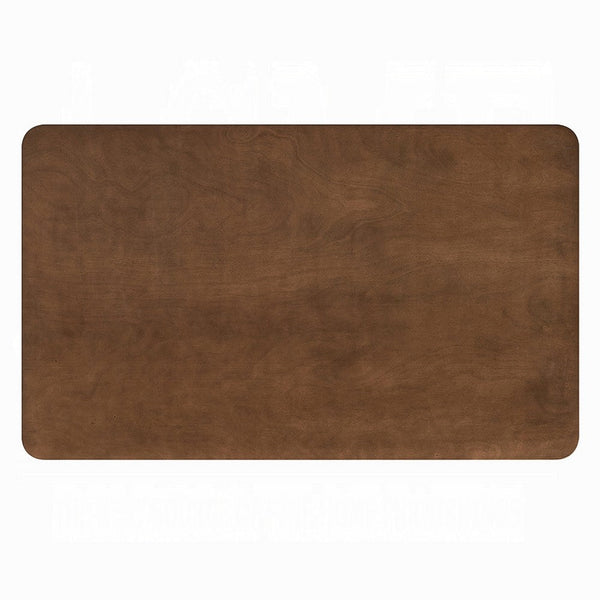 Benzara Lumy Dining Table 59 Inch Rectangular Top Walnut Brown Rubberwood -BM333078