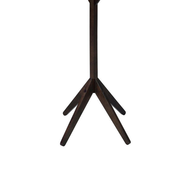 Benzara Margo Coat Rack 8 Hooks And Tree Inspired Design Brown Solid Wood -BM329170