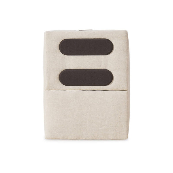 Benzara Meso Modular Console Side Table Audio System Ivory Nuvella 37 Inch -BM332267