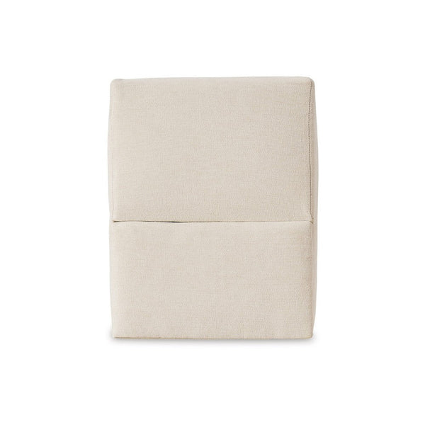 Benzara Meso Modular Console Side Table Storage Oyster Ivory Nuvella 37 Inch -BM332268