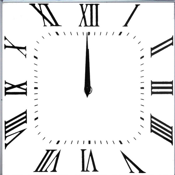 Benzara Mirrored Wall Clock With Checkered Pattern Silver