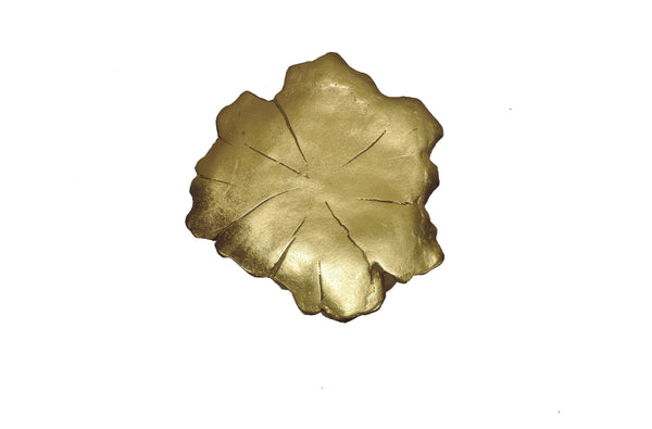 Benzara Nature Inspired Tree Trunk Metal Stool Gold - BM154156