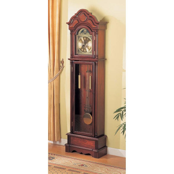 benzara Old-style Wooden Grandfather Clock with Chime Brown - BM159267