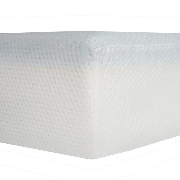 Benzara Que 6 Inch Full Size Memory Foam Mattress Gel Infused Fabric Upholstery - BM286438