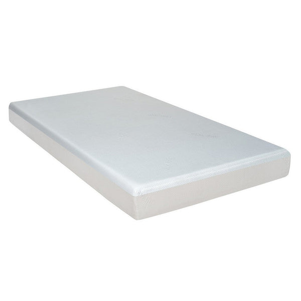 benzara Que 6 Inch Full Size Memory Foam Mattress Gel Infused Fabric Upholstery - BM286438
