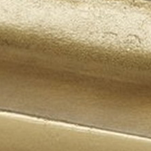 Benzara Rectangular Metal Frame Decorative Tray With Cut Out Handle Gold - BM227398