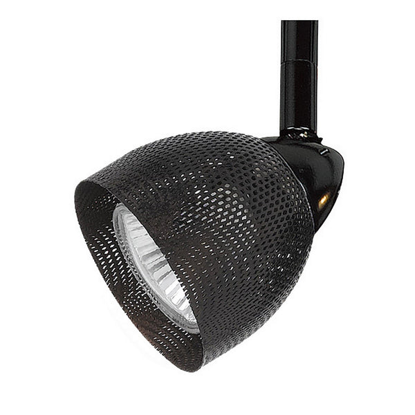 benzara Round Metal Mesh Shade Track Light Head and Frame Black - BM220745