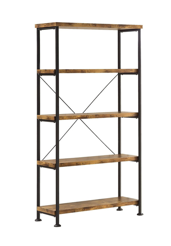 Benzara Rustically Designed Bookcase With 4 Open Shelves - BM172242