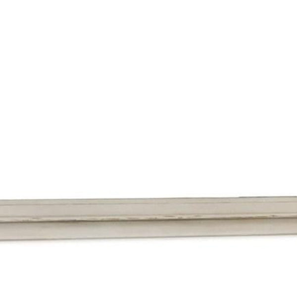 Benzara Scalloped Top Wood Encased Mirror With Molded Details Antique White - BM227370