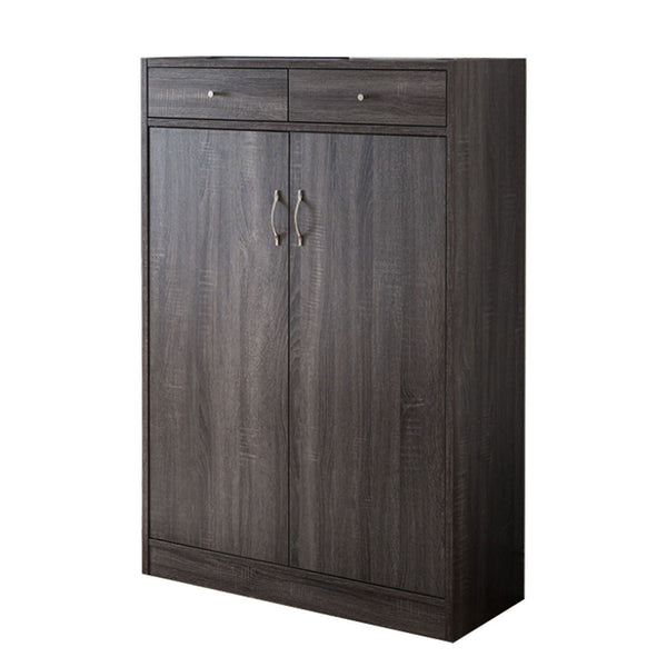 Benzara Shoe Cabinet With Spacious Storages Gray - BM148871