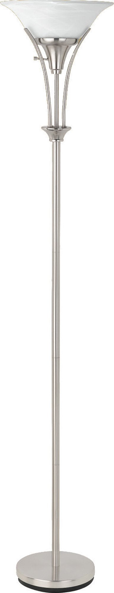 benzara Slenderly Gorgeous Floor Lamp Silver - BM172258