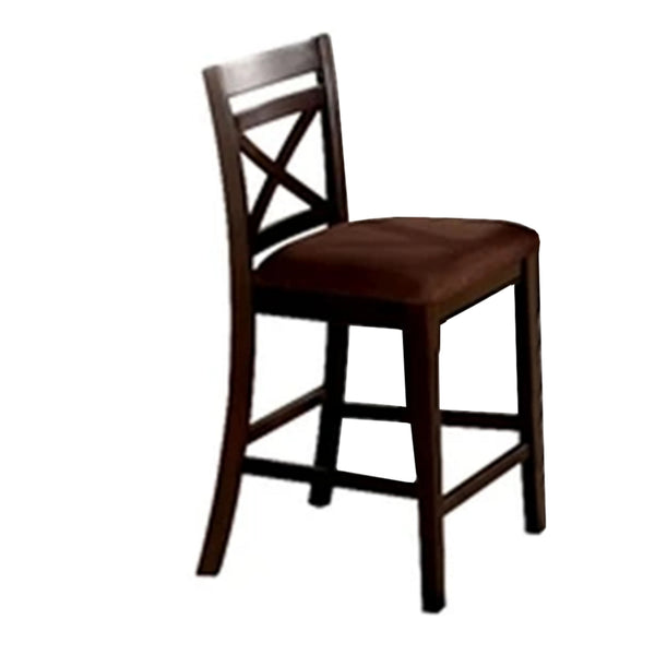 Benzara Weston I Dapper Five Counter Table Set Transitional Style Espresso - BM137751