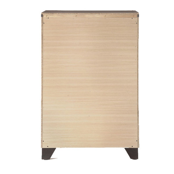 Benzara Wooden Chest With 5 Spacious Drawers Espresso Brown - BM177804