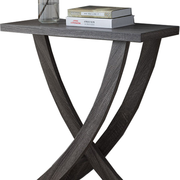 Benzara Wooden Console Table Distressed Gray - BM179742