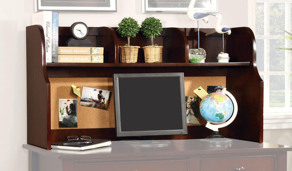 Benzara Wooden Hutch With Spacious Storages Cherry Brown - BM166151