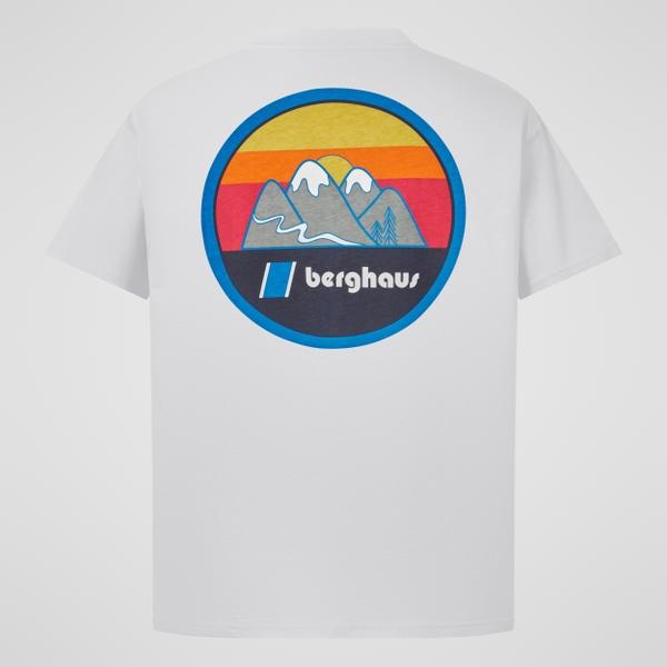 Berghaus Men's Doodle Mountain Patch Tee - White
