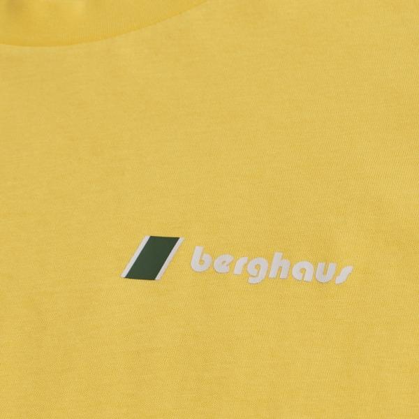 Berghaus Men's Doodle Mountain Patch Tee - Yellow