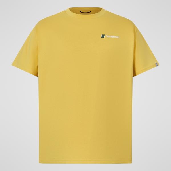 berghaus Men's Doodle Mountain Patch Tee - Yellow
