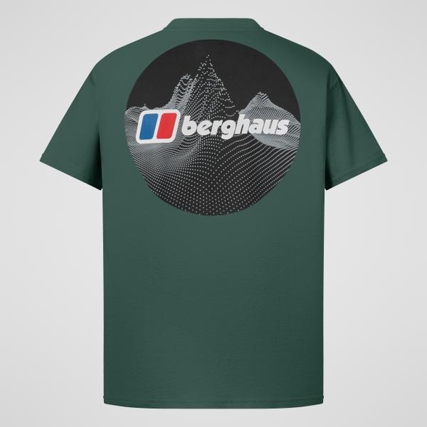 Berghaus Men's Dotted Mountain Tee - Green