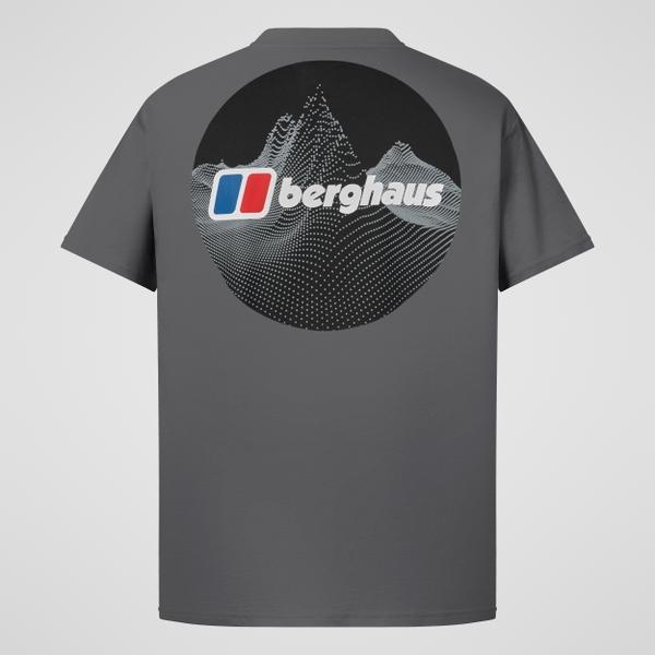 Berghaus Men's Dotted Mountain Tee - Grey