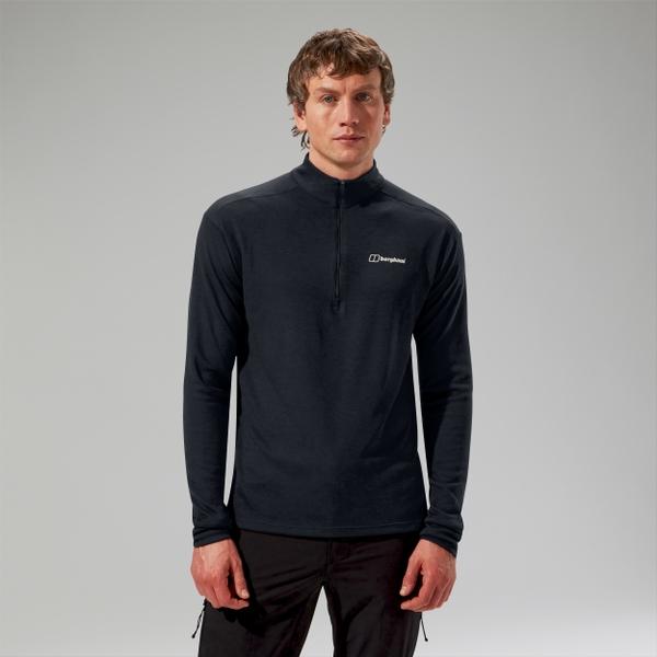 berghaus Men's Ivyhill Half Zip Top - Black