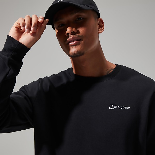 berghaus Men's Logo Crew Black - S