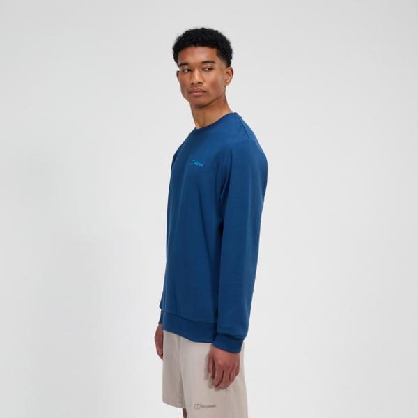Berghaus Men's Logo Crew Light - Blue