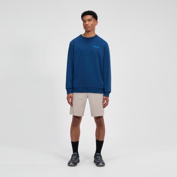 berghaus Men's Logo Crew Light - Blue