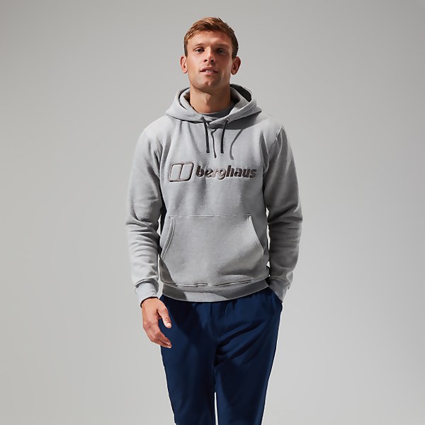berghaus Men's Logo Hoody Dark Grey - XS