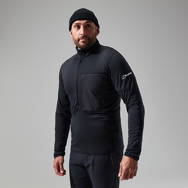 Berghaus Men's MTN Arete LB Half Zip Black - S