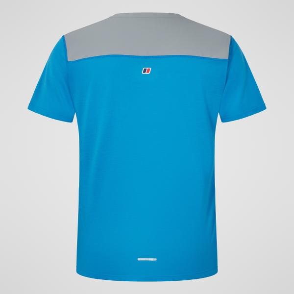 Berghaus Men's Terrain Trek Tech Tee - Blue/Grey