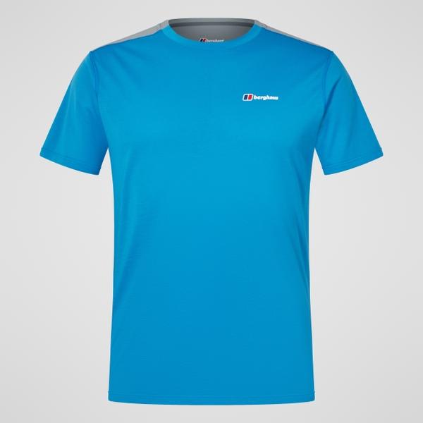 berghaus Men's Terrain Trek Tech Tee - Blue/Grey