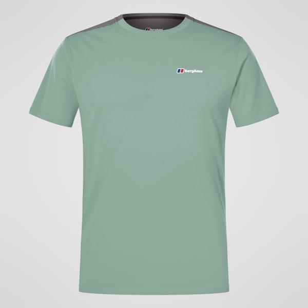 berghaus Men's Terrain Trek Tech Tee - Green/Grey